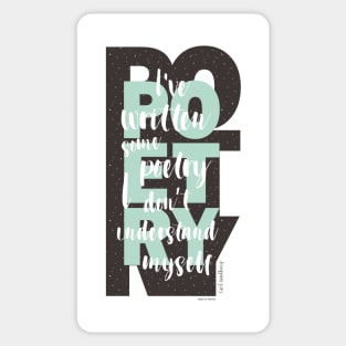 Poetry by Poet Sticker